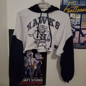 H&M Cropped Puffy Sleeved Hoodie